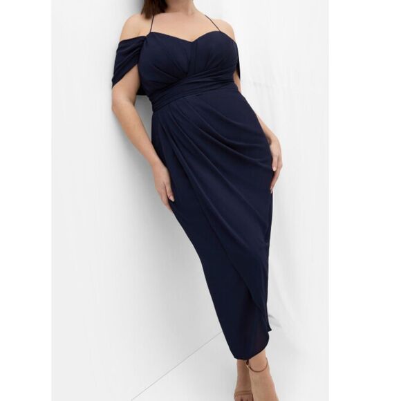 Entwine Maxi Dress - navy NWT Elegant, maxi, party.Size 20 - Picture 1 of 4